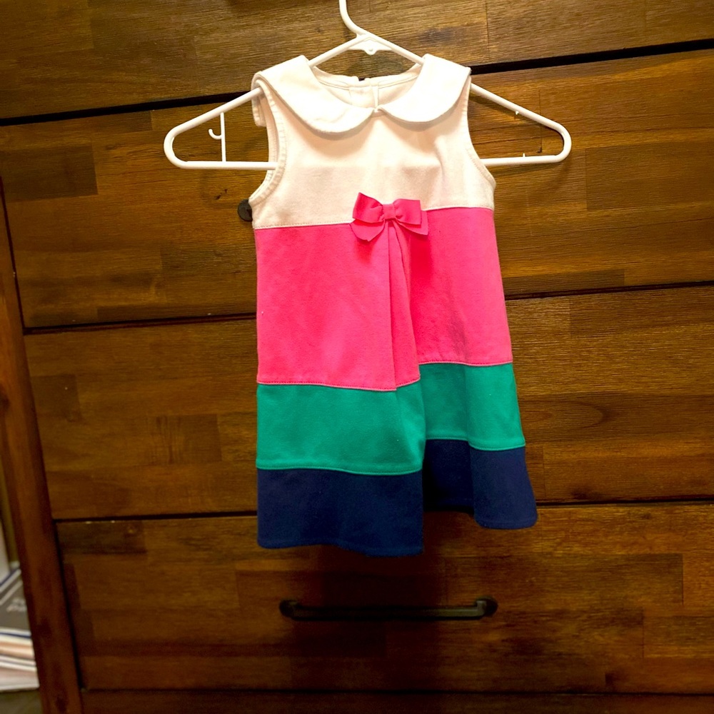Spring Multi- Colored Sleeveless Cotton Dress 4T